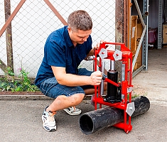 Использование передавливателя гидравлического для полиэтиленовых труб Brexit BrexPress G180, 12 т Использование передавливателя гидравлического для полиэтиленовых труб Brexit BrexPress G180, 12 т