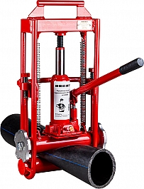 Применение передавливателя гидравлического для полиэтиленовых труб Brexit BrexPress G125